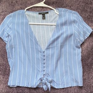 forever 21 blue blouse never worn